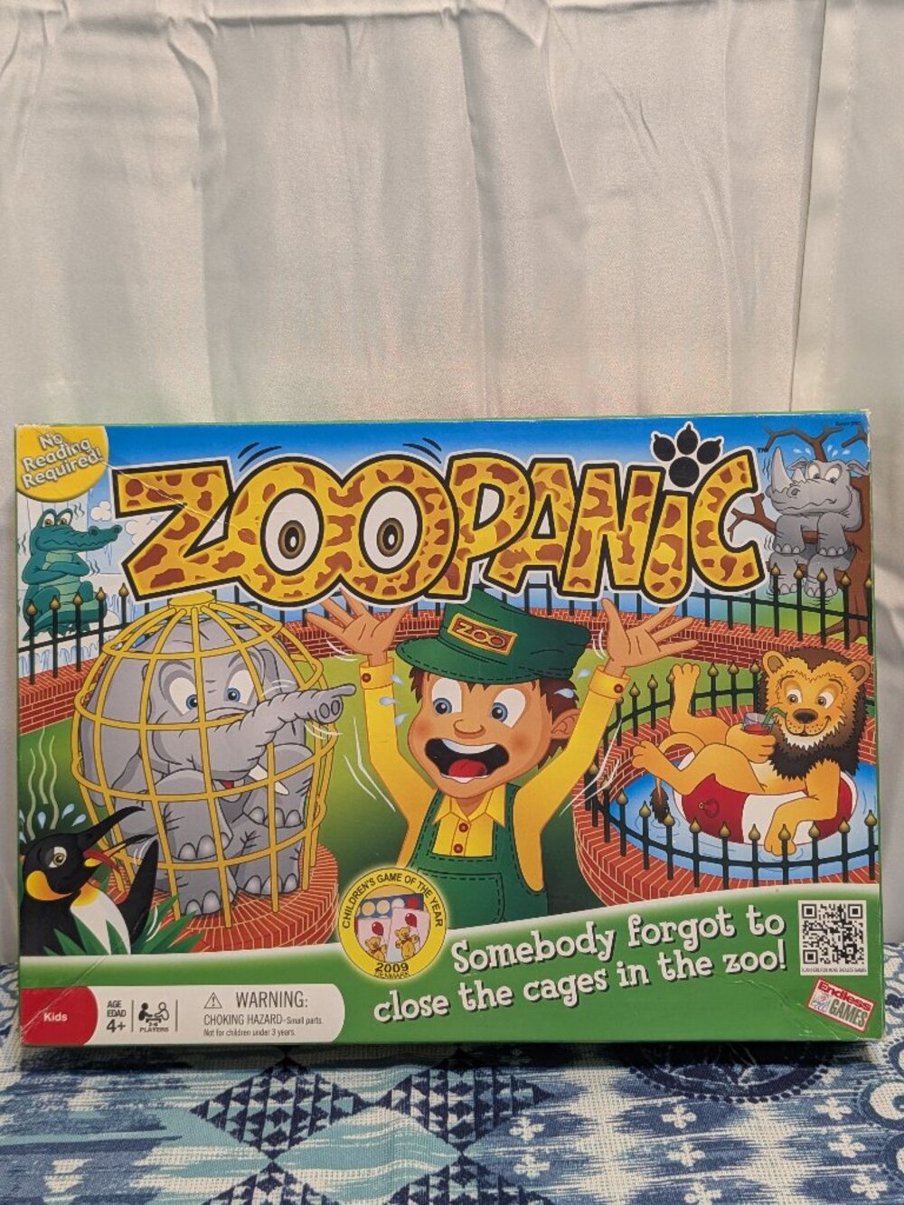 Zoo Panic Board Game Endless Games Inc 2009 99% complete Denmark Game of the yr